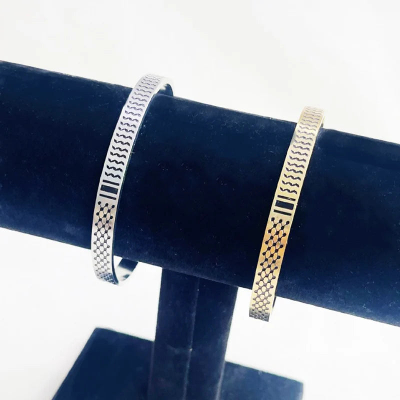 Stainless Steel Keffiyeh Bracelet