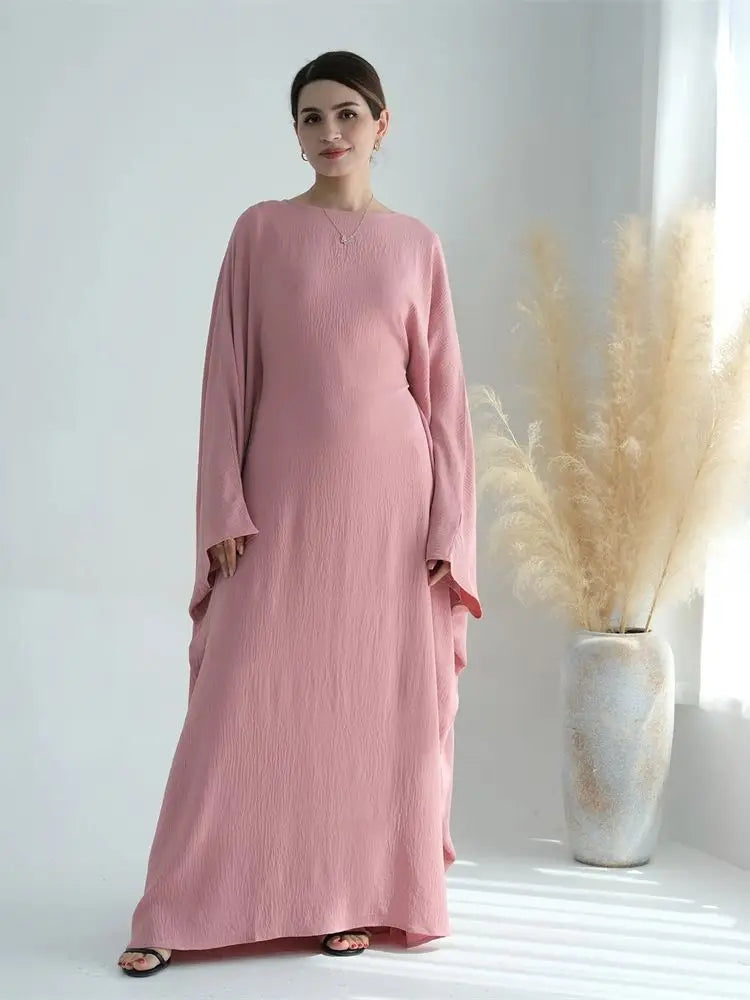 Cotton Linen Khimar Abaya