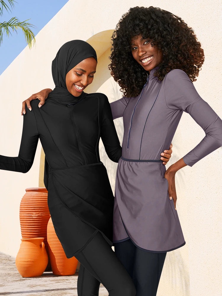 Modest Long Sleeves Sport Swimsuit