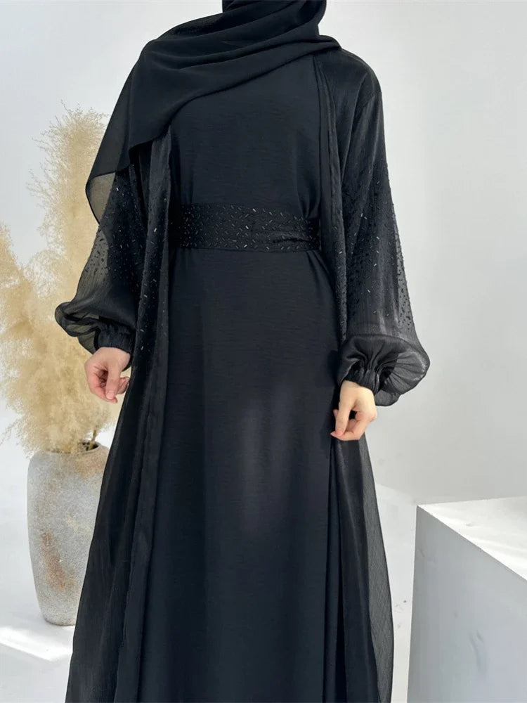 Puff Sleeve Abaya Sets