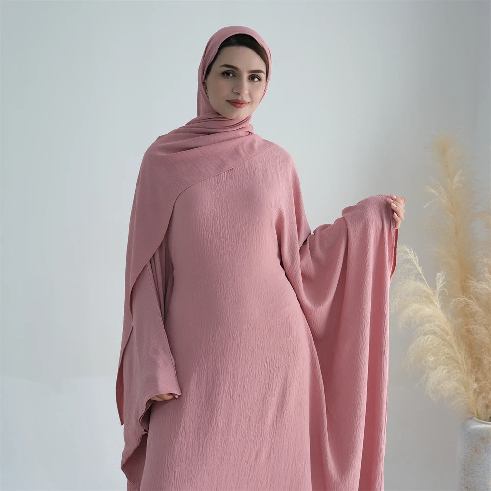 Cotton Linen Khimar Abaya
