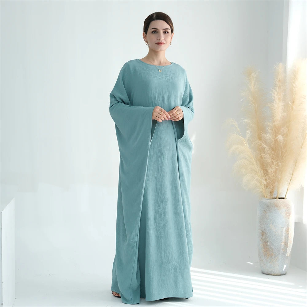 Cotton Linen Khimar Abaya