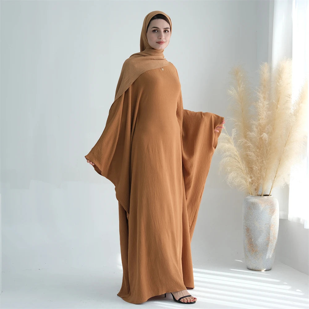 Cotton Linen Khimar Abaya