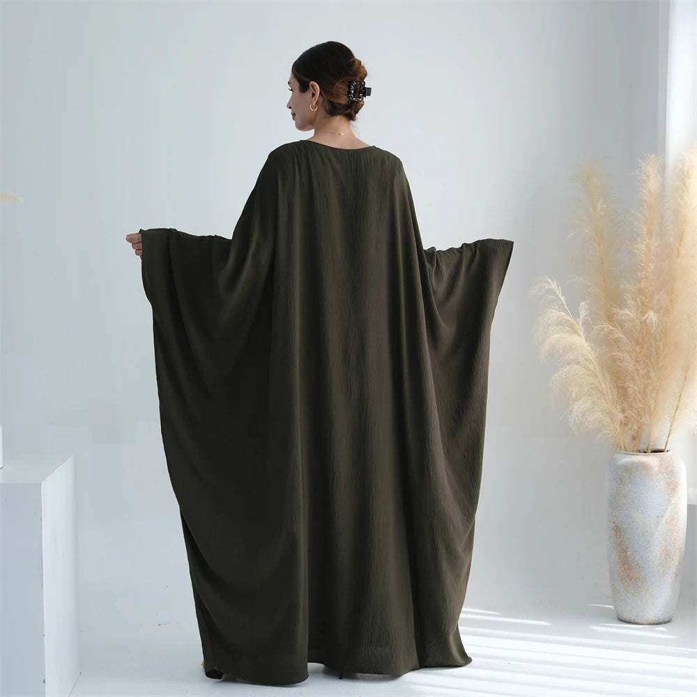 Cotton Linen Khimar Abaya
