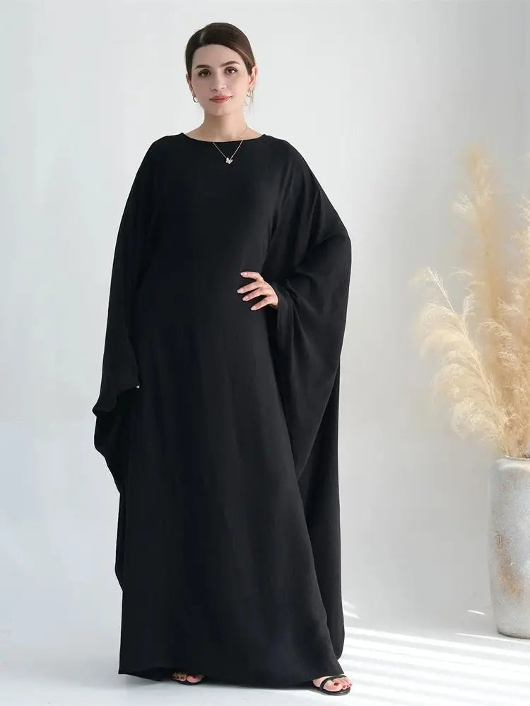 Cotton Linen Khimar Abaya
