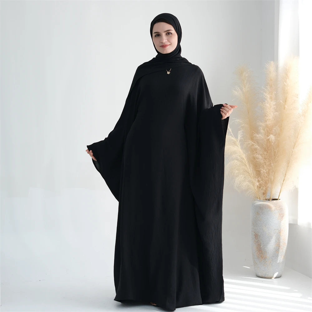 Cotton Linen Khimar Abaya