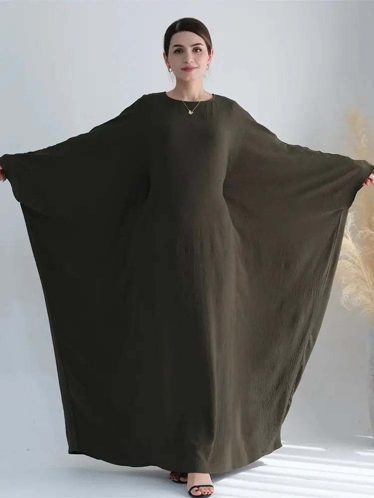 Cotton Linen Khimar Abaya