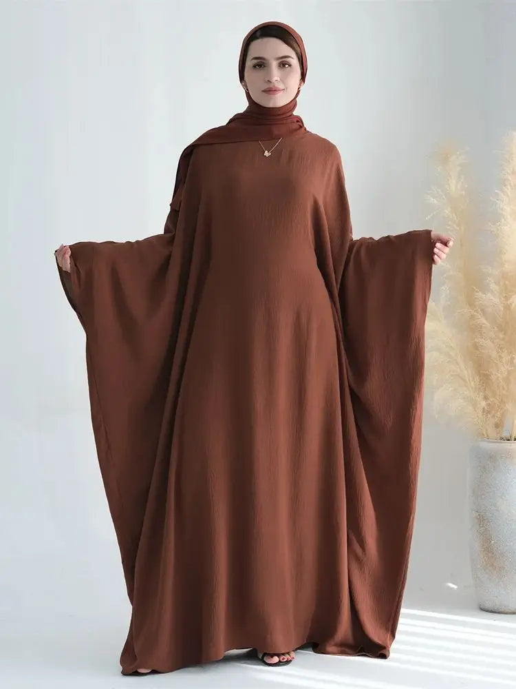 Cotton Linen Khimar Abaya
