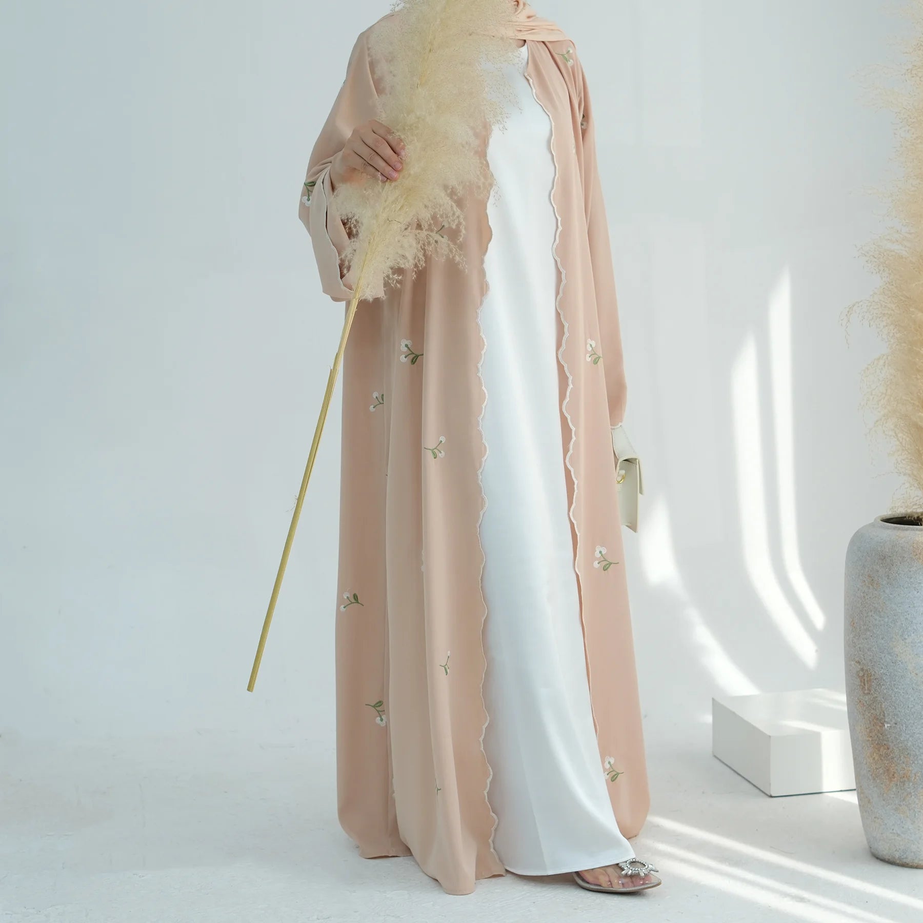 Embroidery Cardigan Abaya
