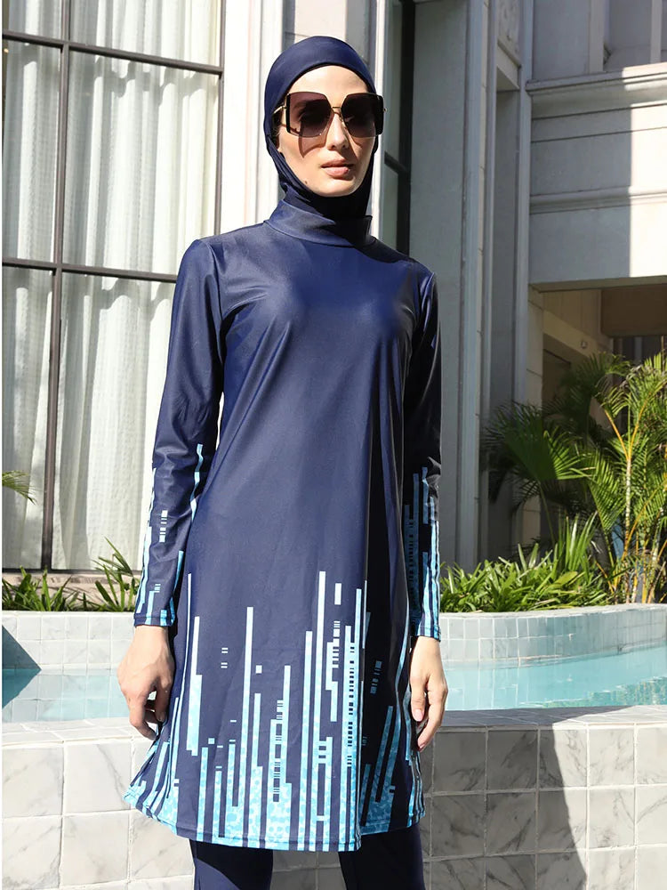 3/4PCS Burkini Swimsuit UPF50+