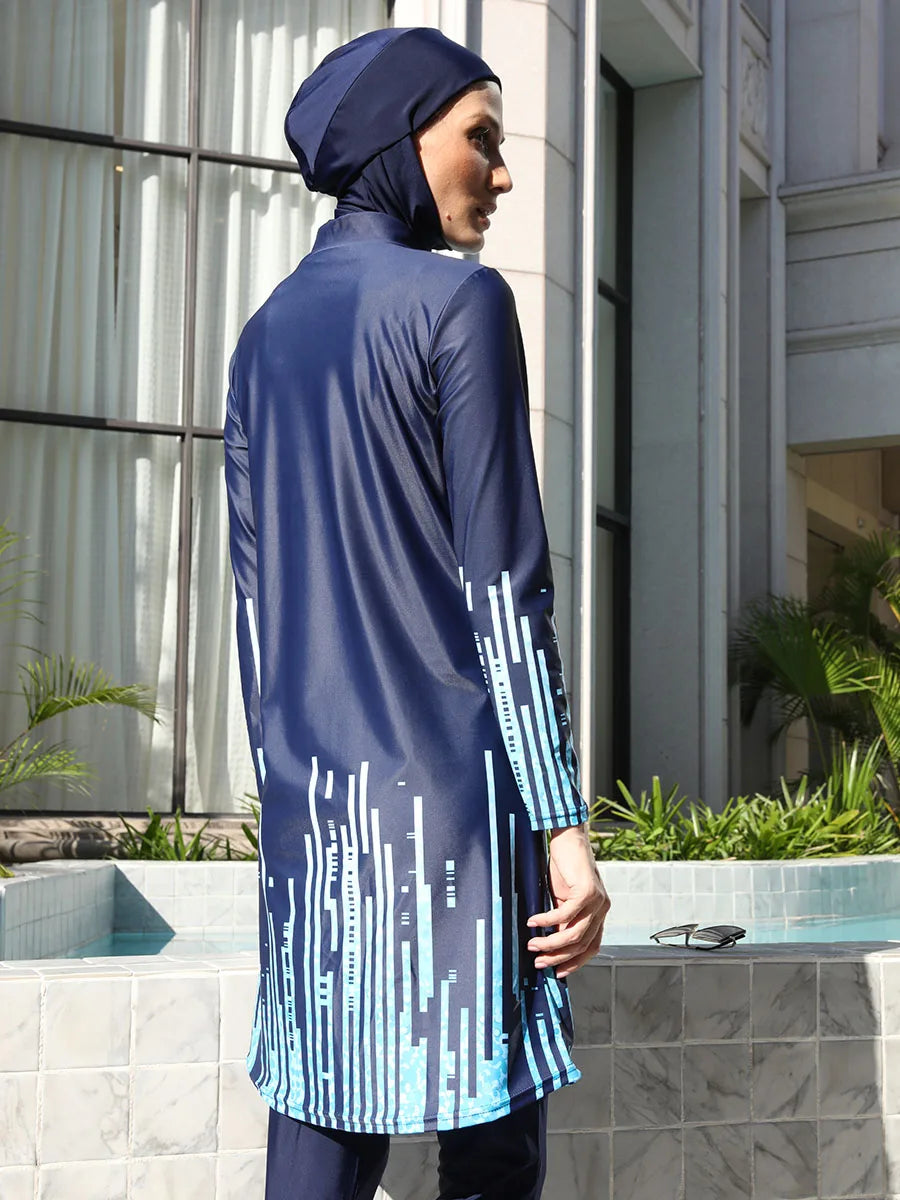 3/4PCS Burkini Swimsuit UPF50+