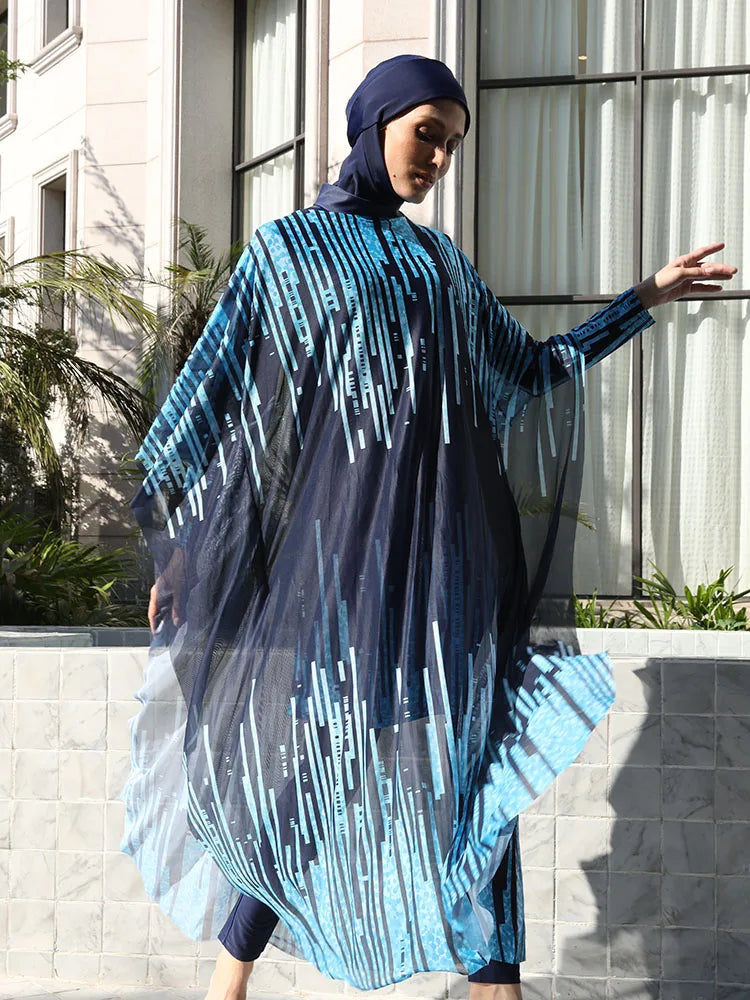 3/4PCS Burkini Swimsuit UPF50+