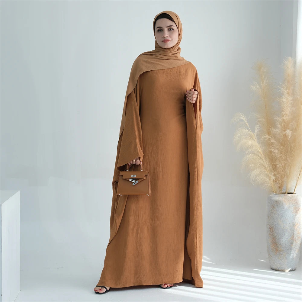 Cotton Linen Khimar Abaya