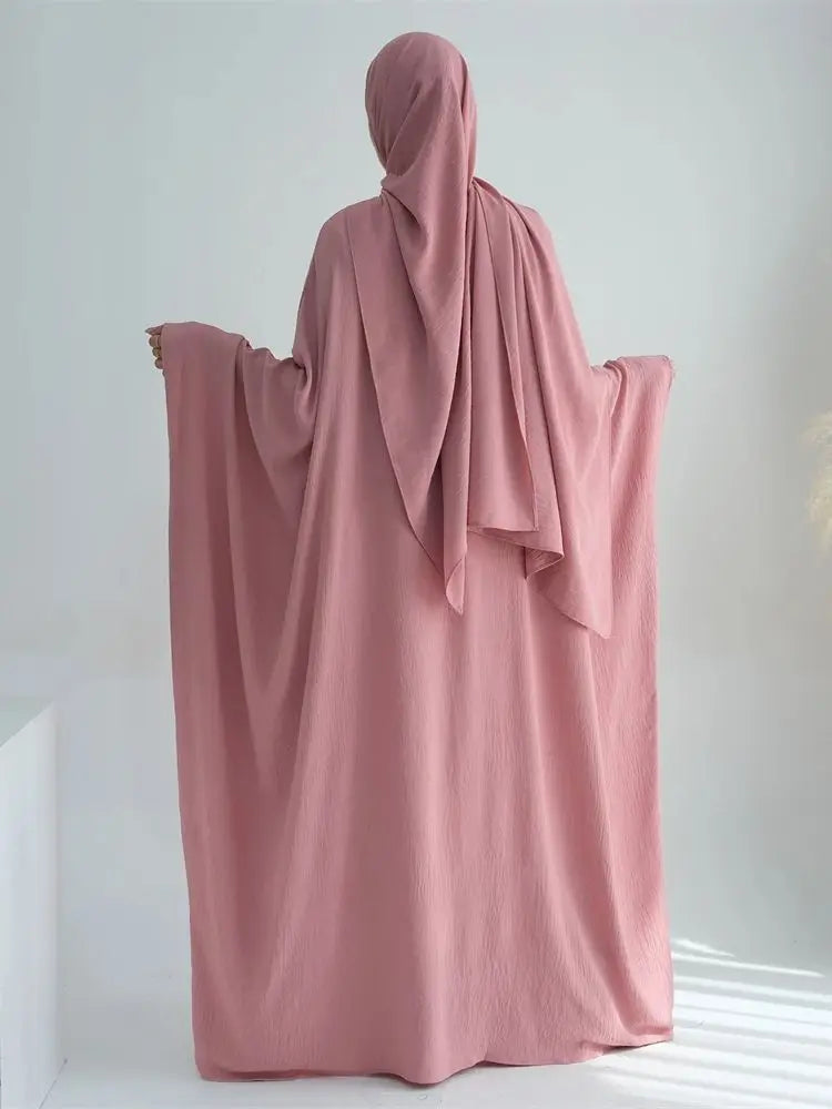 Cotton Linen Khimar Abaya