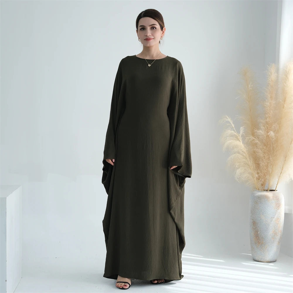 Cotton Linen Khimar Abaya