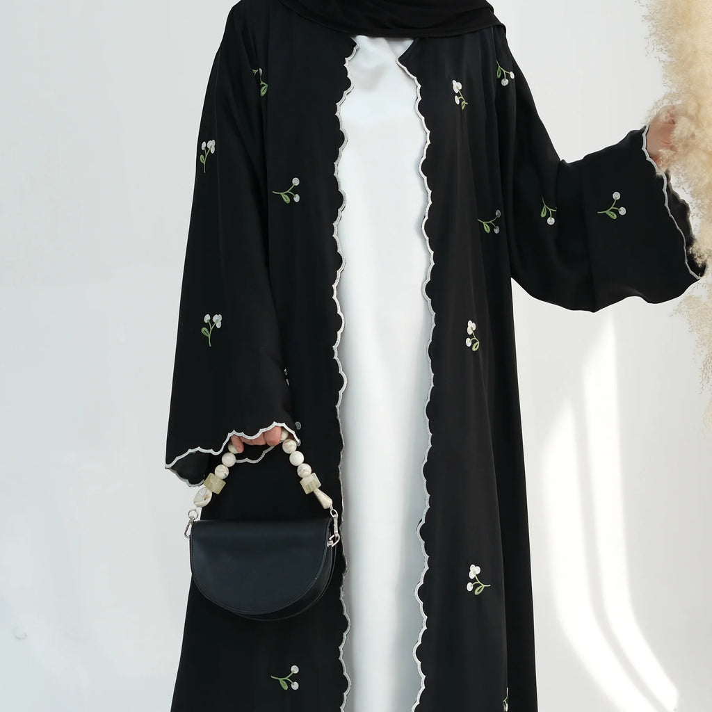 Embroidery Cardigan Abaya