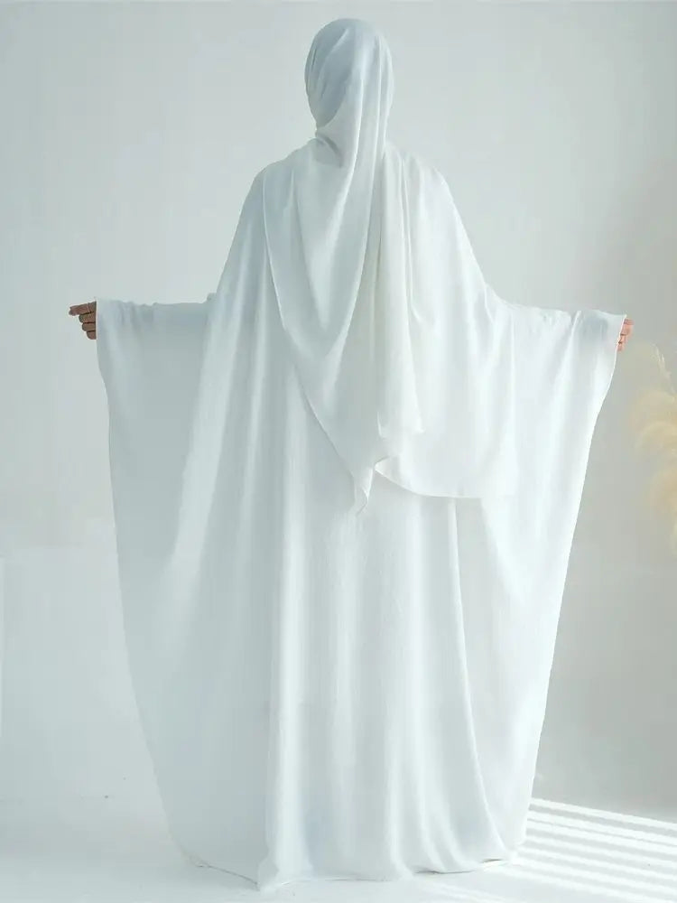 Cotton Linen Khimar Abaya
