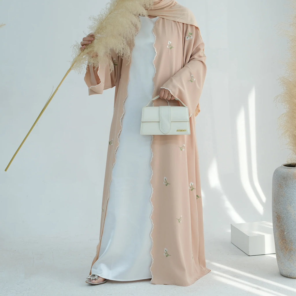 Embroidery Cardigan Abaya
