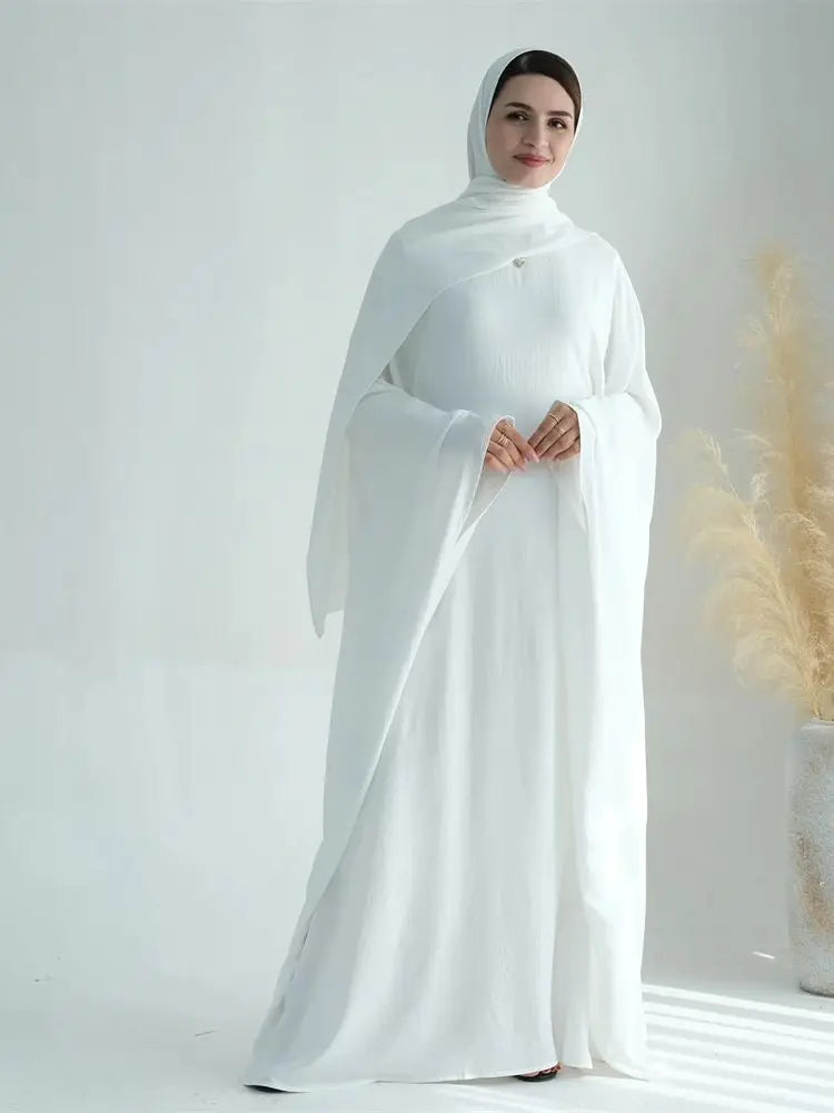 Cotton Linen Khimar Abaya