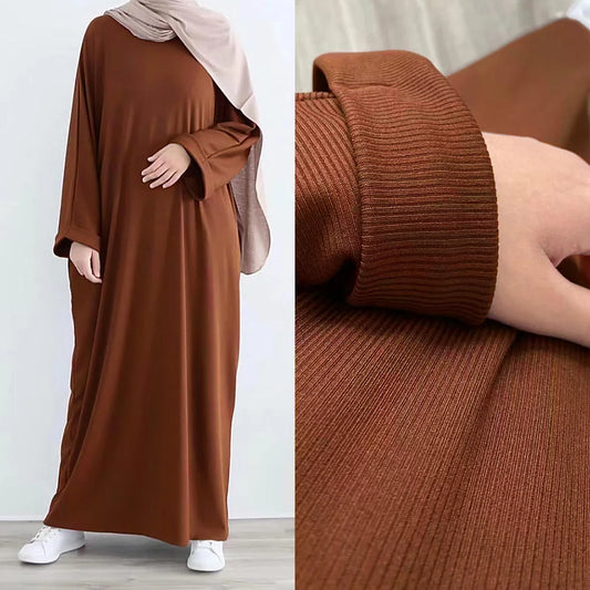 Rib Knit Abaya