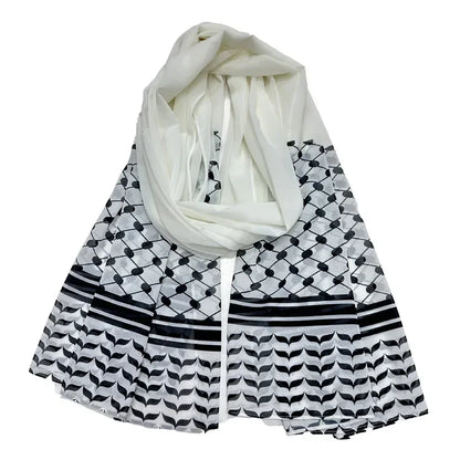 New Palestinian Prints Chiffon Hijab