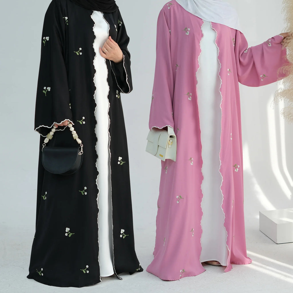 Embroidery Cardigan Abaya