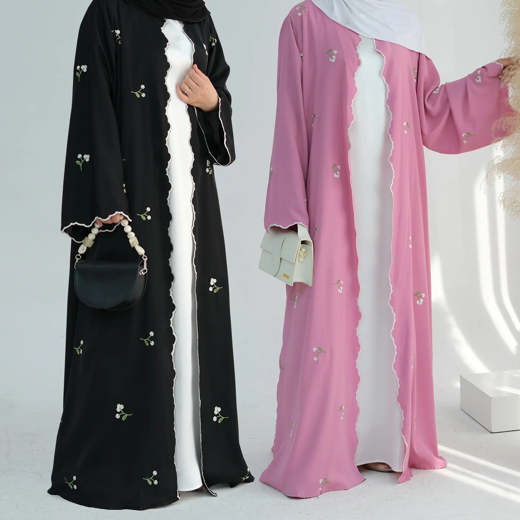 Embroidery Cardigan Abaya