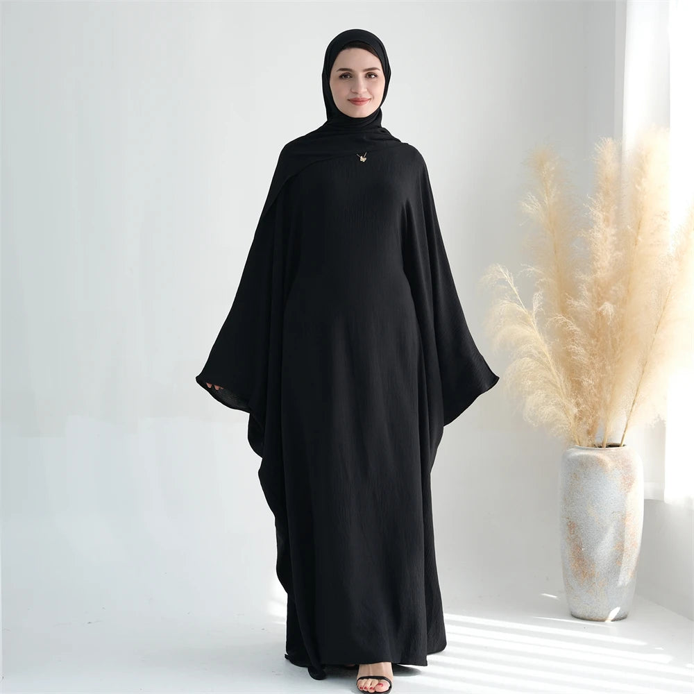 Cotton Linen Khimar Abaya