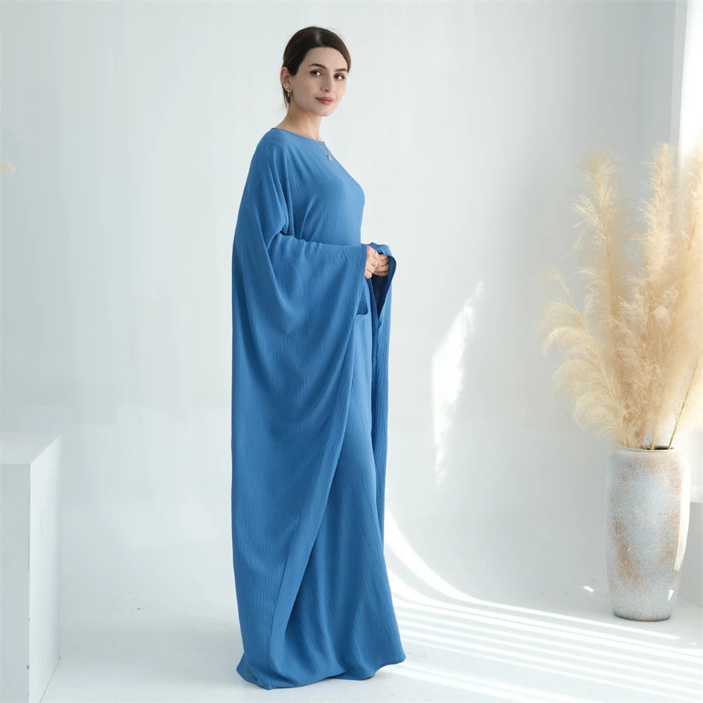 Cotton Linen Khimar Abaya