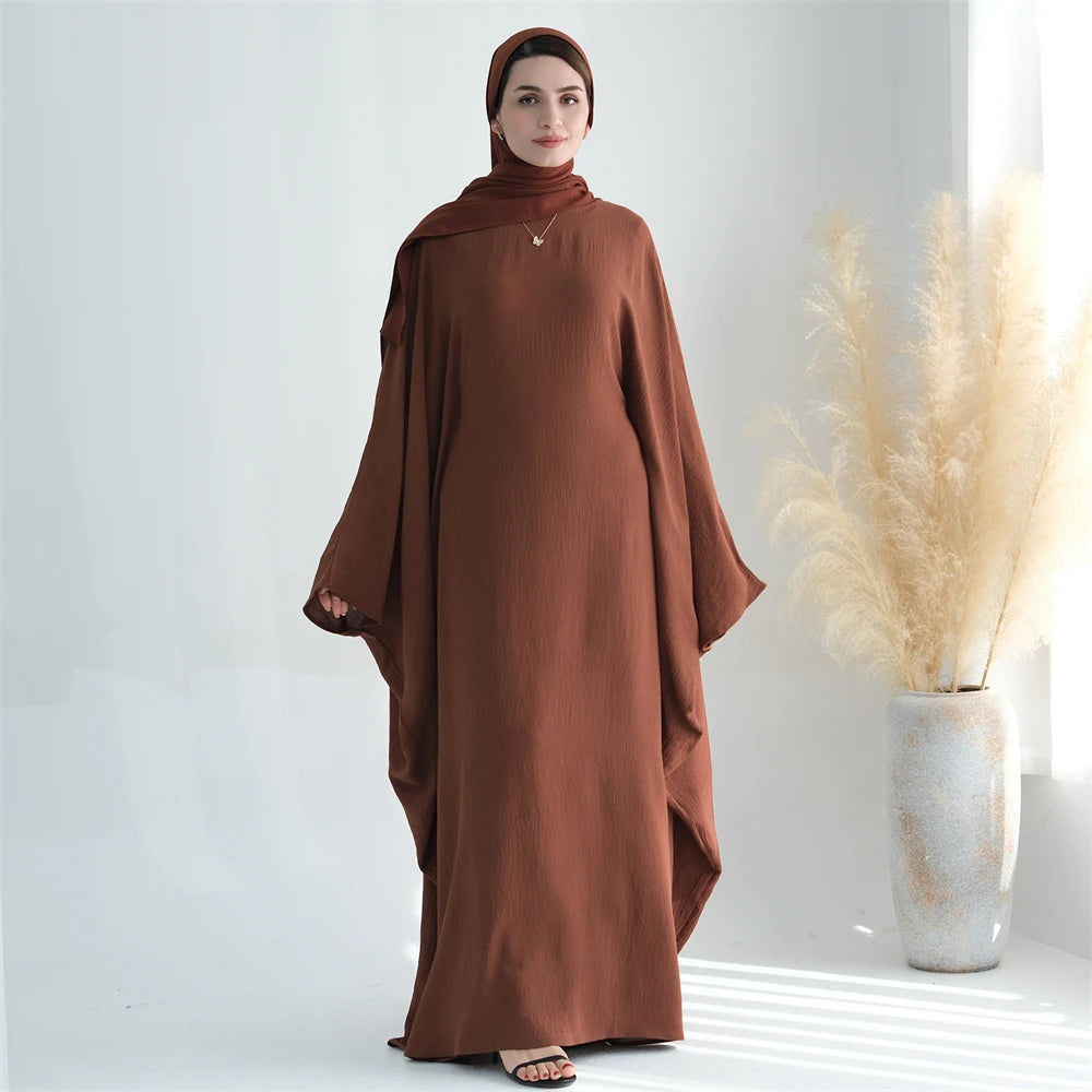 Cotton Linen Khimar Abaya