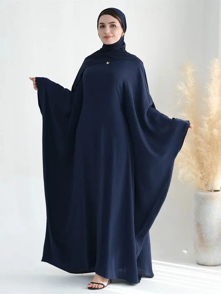 Cotton Linen Khimar Abaya