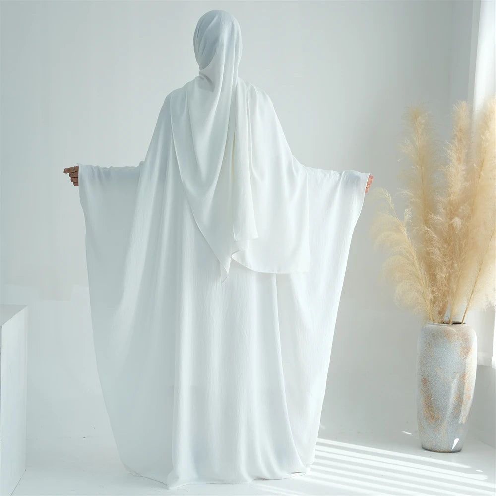 Cotton Linen Khimar Abaya