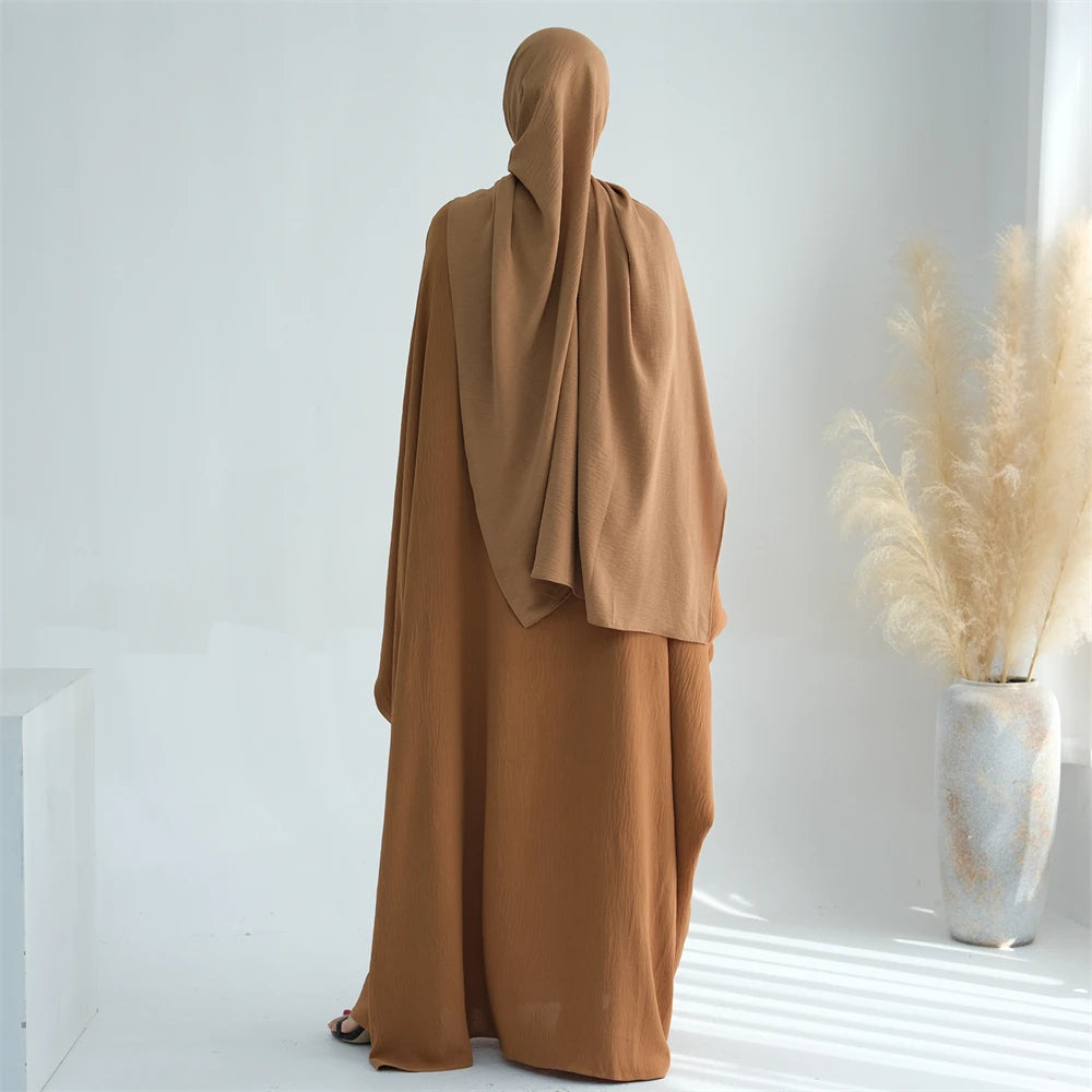 Cotton Linen Khimar Abaya