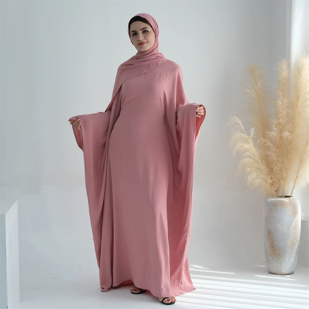 Cotton Linen Khimar Abaya