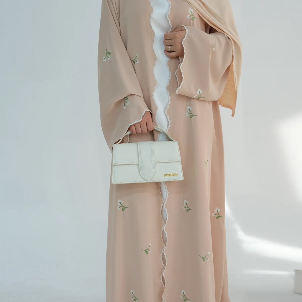 Embroidery Cardigan Abaya