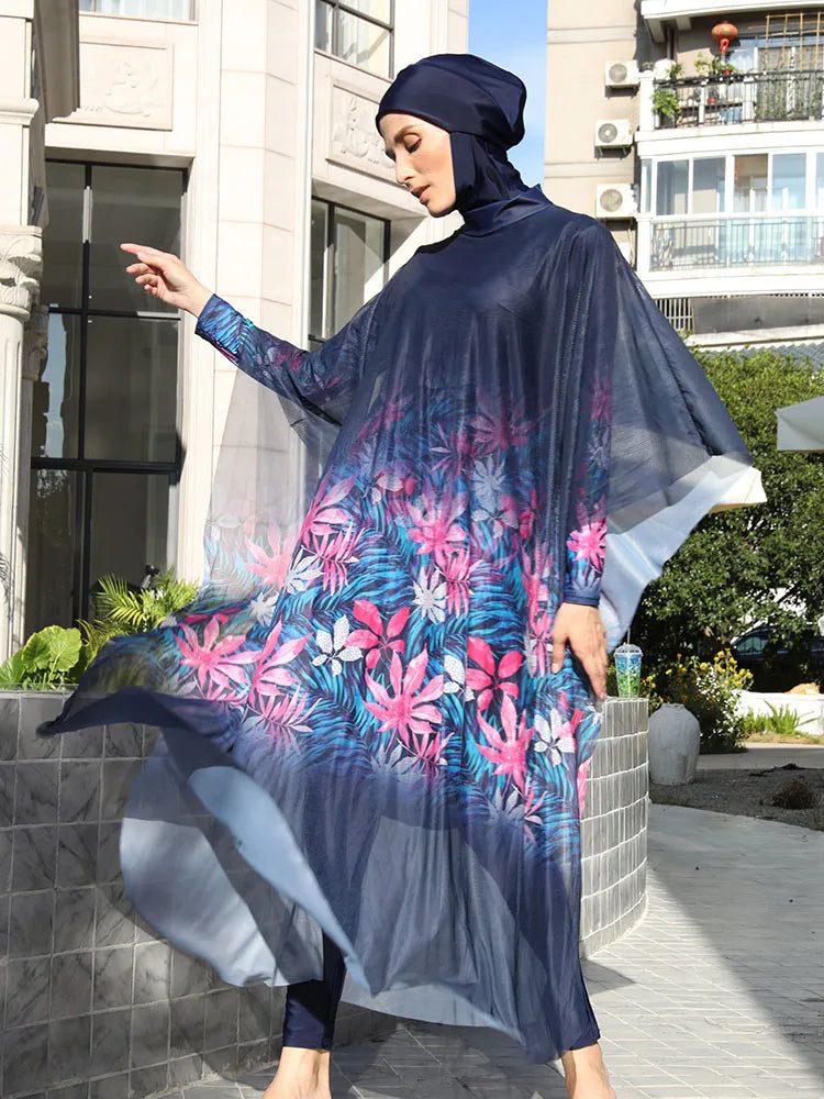3-4PCS Burkini Swimsuit UPF50+